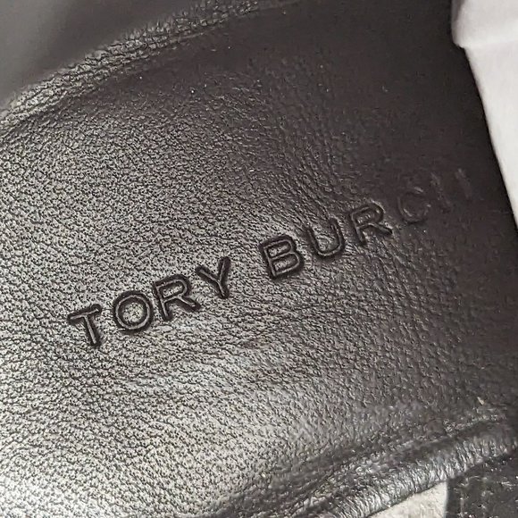 Tory Burch Women Expedition Black Leather Square Toe Dressy Ankle Boots size 6.5 - Picture 7 of 12